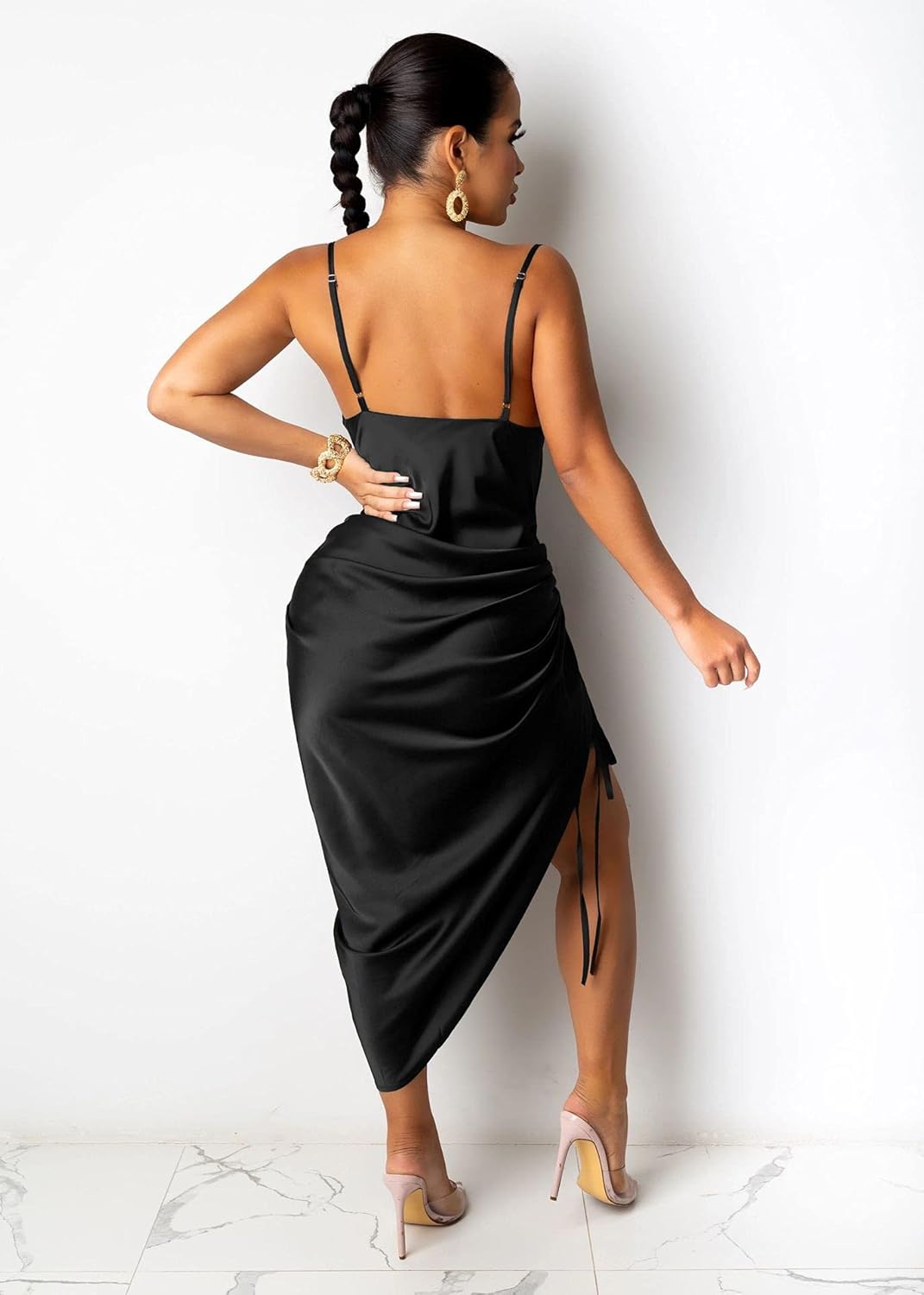 Elegant Satin Spaghetti Strap Dress™