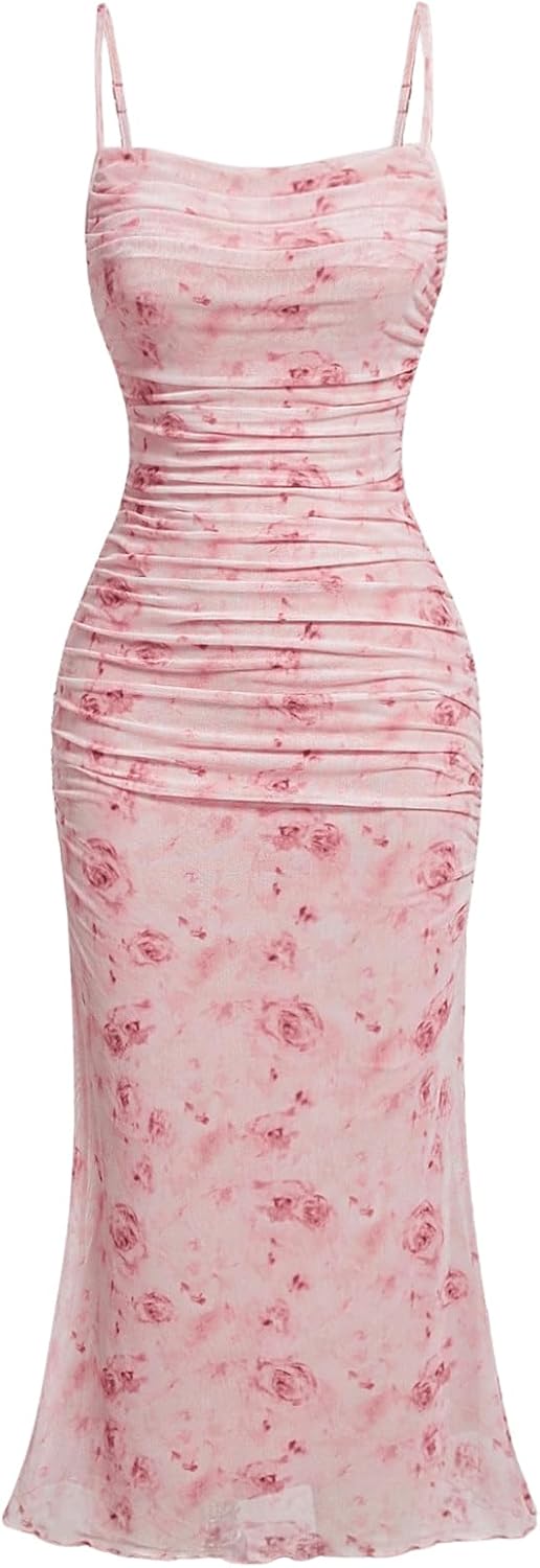 Floral Elegance Bodycon Midi Dress™